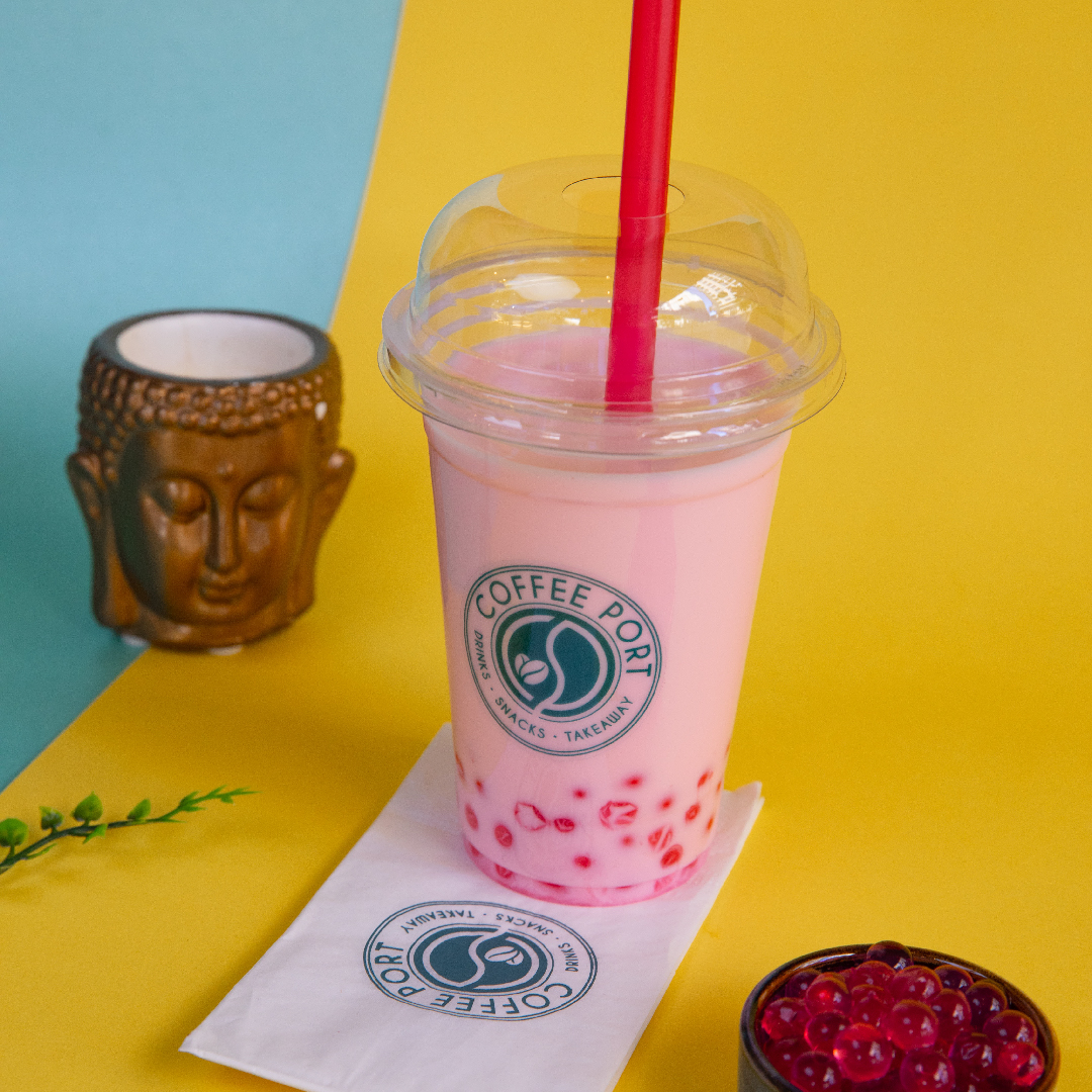 Raspberry Bubble Tea